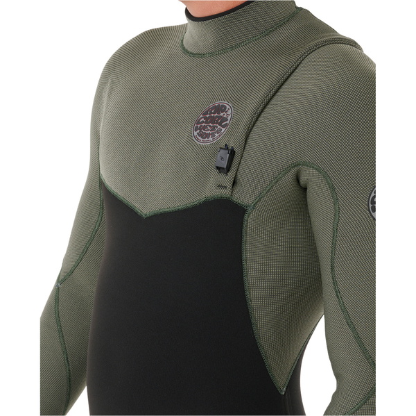 2026 Rip Curl Mens Flashbomb Pro 3/2mm Zip Free Wetsuit 17GMFS - Deep Cactus